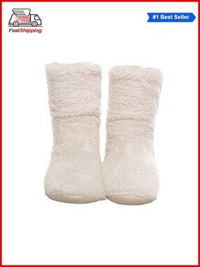 🎅 Women's Slipper Boots Fuzzy Coral Velvet Lined Cozy Warm Indoor Non-Slip
